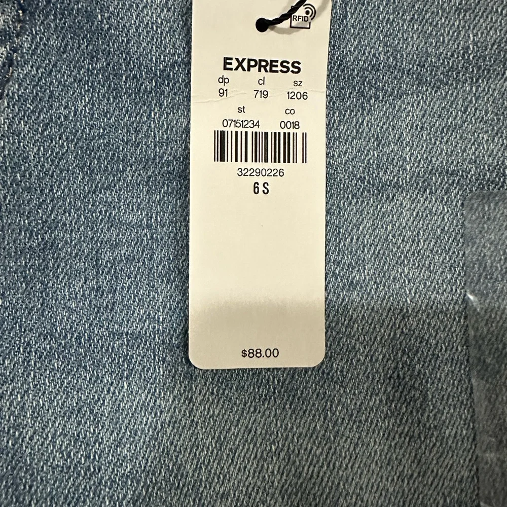 Express Light Blue Denim Pants - Picture 2 of 4